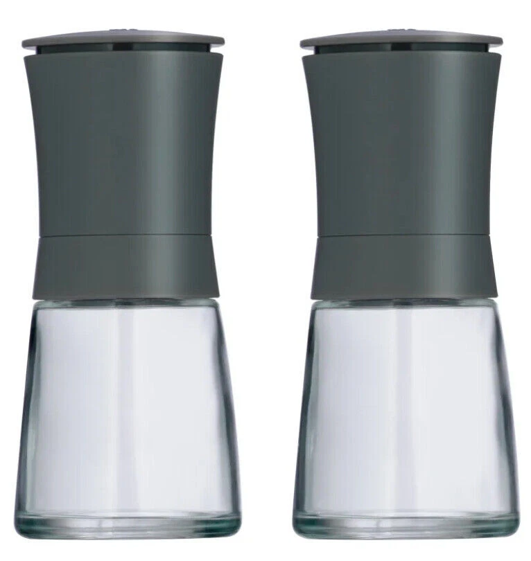 WMF Trend 14 cm Keramikmahlwerk 2-teilig Gewürzmühlen-Set - Grau (06.4823.9990)