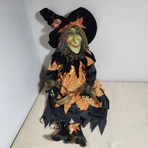 Muñeca Bruja Halloween Departamento 56 29" Grande RARA DIFÍCIL DE ENCONTRAR - Imagen 1 de 23