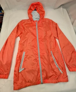 CAT and JACK Insulated Wind Breaker Jacket Childs Size L Salmon Color Hooded - Picture 1 of 3