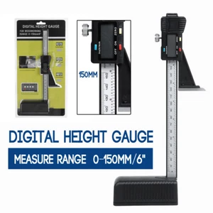0-6"/150mm Digital Height Gage Gauge Electronic Caliper Metric Inch Vernier Tool - Afbeelding 1 van 7
