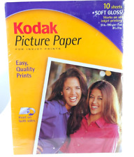 Kodak Picture Paper 10 Sheets New Sealed Soft Gloss Injet Printer 8.5 x 11 inch