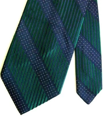 Corbata de cuello Givenchy verde a rayas de polietileno para hombre 4 1/8" x 56" Foto 1 de 2
