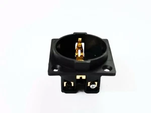 High Grade Pure Copper Gold Plated / Rhodium Schuko Socket Power EU Chassis - Picture 1 of 4