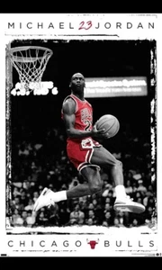 3 2021 UPPER DECK COSTACOS BROS MICHAEL JORDAN DUNK POSTER NEW FREE SHIP - Picture 1 of 3
