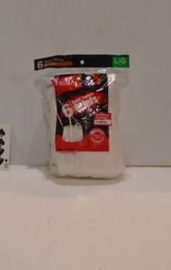 6 Pack of Boys Hanes Tagless Briefs Underwear White sz lg/14-16 - Picture 1 of 3