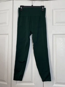 NWT Abercrombie & Fitch YPB Size Large Green Seamless Core Leggings Women’s NEW - Picture 1 of 3
