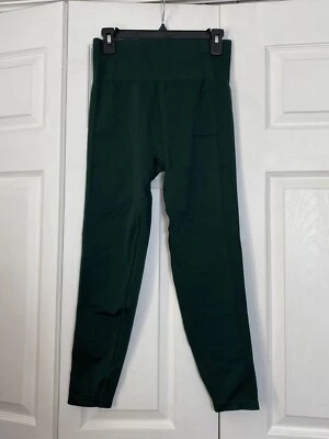 NWT Abercrombie & Fitch YPB Size Large Green Seamless Core Leggings Women’s NEW - Image 1 of 3