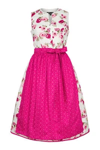 Dirndl Astrid Damendirndl pink Trachtenkleid 2-teilig ecru Rosen - Bild 1 von 2