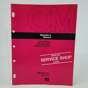 Manual de servicio del distribuidor del operador del propietario del tractor de césped y jardín John Deere 110 OEM - Imagen 1 de 4