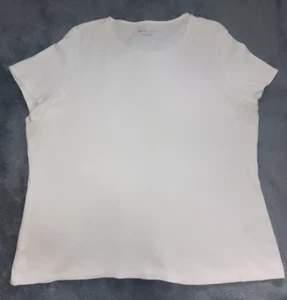 Top M&S Marks & Spencer Essentials Collection Blanco 100% Algodón - Reino Unido 22 - Nuevo - Imagen 1 de 5