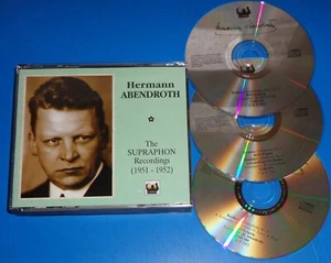 ABENDROTH Supraphon Recordings BRAHMS Symphonies BEETHOVEN Symphony 9 Tahra 3 CD - Picture 1 of 2