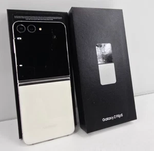 Samsung Galaxy Z Flip5  SM-F731B Unlocked  8GB RAM 256GB Cream -Beige - Afbeelding 1 van 13