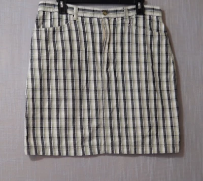 Vintage White Stag Pencil Skirt Plaid Green/White/Black Women's 14 #H54-32 - Image 1 of 4