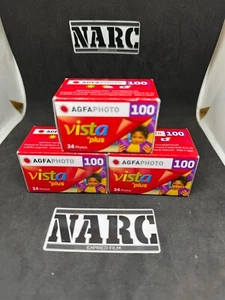 Agfa Vista 100 35mm film lot with 3 films - Picture 1 of 3