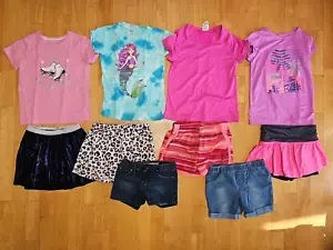 Girl Tshirts Shorts Skirts Lot 6 Years - Picture 1 of 8