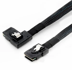 Wonderwires Internal Mini SAS 36Pin SFF-8087 to SFF-8087 Angled Mini SAS 36Pin - Picture 1 of 9