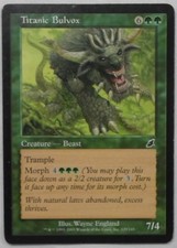 MAGIC THE GATHERING MTG 2003 SCOURGE GREEN TITANIC BULVOX CREATURE CARD
