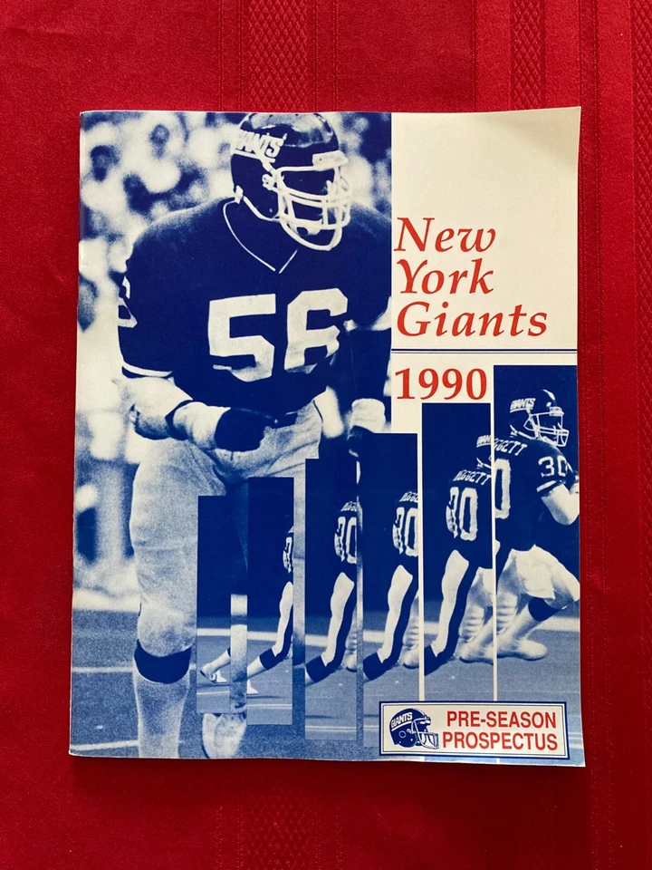 NFL New York Giants Prospectus Guide 1990/Super Bowl XXV/Simms/Taylor Foto 1 de 1