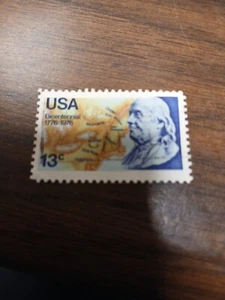 US Stamp FFO SCOTT BLUE COLOR OMITTED - Picture 1 of 5