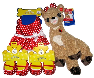 Zapatos de vestir Build a Bear Clarice 2010 reno SIN RELLENO 15" Talks Lite Up Heart Foto 1 de 4