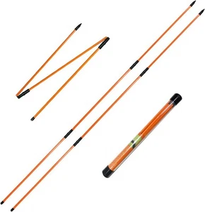 Golf Alignment Sticks (Pack of 2) 48-inch Collapsible inch, orange-3  - Picture 1 of 6