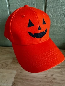 Halloween Hat Orange Pumpkin Head Adjustable New Costume Cosplay Gag Gift - Picture 1 of 7