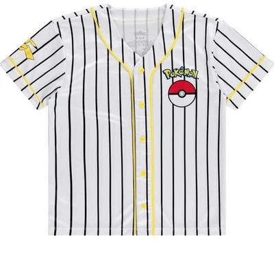 Boys Pokémon Baseball Jersey Shirt - Featuring Pikachu, Charizard, Squirtle... - Image 1 of 4