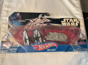 New STAR WARS Hot Wheels TIE FIGHTER vs MILLENNIUM FALCON Sealed NEW - Picture 1 of 11