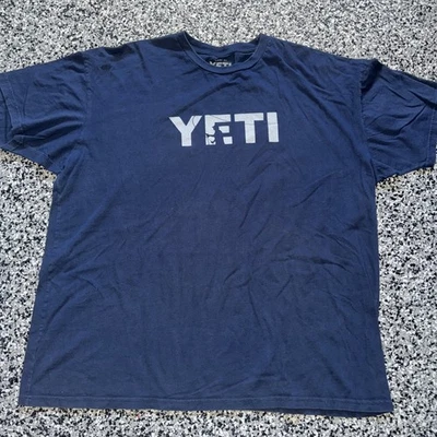 Camisa Yeti Para Hombre Talla XXXL Azul Manga Corta Cuello Redondo Estampado Gráfico Pesca (52) Foto 1 de 4