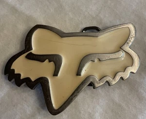 VTG 90s Fox Motorcross Racing Logo Belt Buckle - Picture 1 of 4