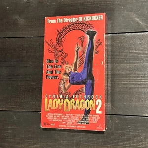 Lady Dragon 2 VHS Cynthia Rothrock Martial Arts Action - Tested - Picture 1 of 6