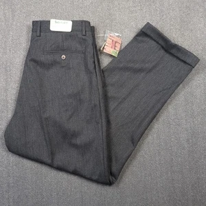 NOS Timerberland Weathergear Wool Trousers Mens 38x32 High Rise Pleated Cuffed - Picture 1 of 14