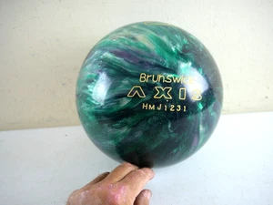 Braunschweig HMJ1231 blau grün Glitzer Marmor Wirbel 14 Pfund AXIS Bowlingkugel NEU - Bild 1 von 5