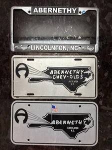 Abernathy Chevy Olds License Plate Frames Lincolnton NC Chevrolet Oldsmobile - Picture 1 of 7