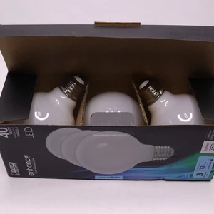 (3-Pk) Feit Electric Dimmable Globe LED Light Bulb Daylight White 40W - Picture 1 of 4