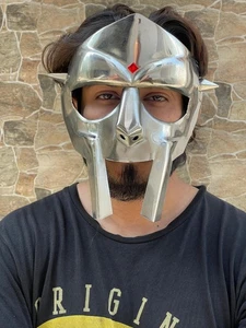 MF DOOM Mask Mad Villan Gladiator Face Mask Mad-villain Steel Face Armor Mask - Picture 1 of 8