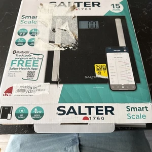 Salter Smart Scale 180kg Capacity 17 Body Metrics BMI & BMR Body Weight Scale - Picture 1 of 5