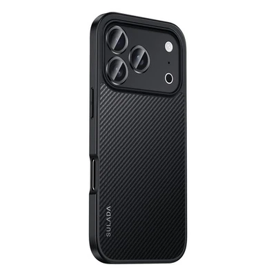 Funda trasera delgada a prueba de golpes de fibra de carbono segura Air 16 Mag para iPhone 17 Pro Max 17 Foto 1 de 4
