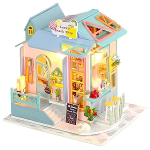 moin moin Dollhouse Miniature DIY Kit Set, 1/24 Scale, Fairy Tale, Maiden, Blue, - Picture 1 of 9