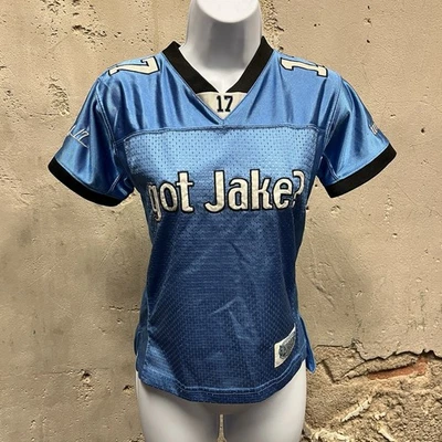 Vintage Y2K Got Jake? Camiseta Fitted Baby Delhomme Carolina Panthers pequena 00s - Imagem 1 de 4