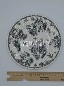8 Churchill England CHELSEA TOILE Salad Dessert Plates 6" Beautiful Condition - Picture 1 of 10