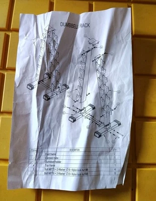 6 Tier Dumbbell Rack A-Frame Barbell Storage Stand For Home Gym 🆕 - Image 1 of 4