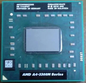 Advanced Micro Devices A4-3305M am3305ddx22gx socket processore CPU APU mobile FS1 722 pin 1,9 GHz - Foto 1 di 1