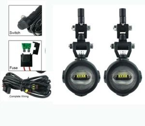 Motocycle Fog Light LED Auxiliary Lamp w/Wire Harness For R1200GS/ADV F800GS - Picture 1 of 11