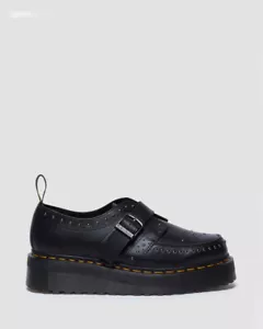 Dr. Martens Ramsey Monk Strap Pelle Platform Iconic Creepers Nero - Foto 1 di 8
