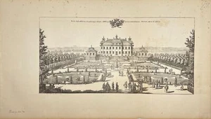 Antique Print - Erik Dahlberg - View of View of Lake Castle in Sätuna - E1 - Picture 1 of 3