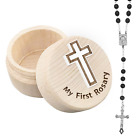Holy First Communion Rosary Gift, My First Rosary and Keepsake Box, Rosary Set, 