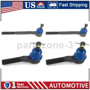 4x Front Steering Inner & Outer Tie Rod End Fits Oldsmobile Bravada 4.3L - Picture 1 of 12