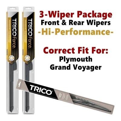 Wipers 3-pk Hi-Performance fits 1994 Plymouth Grand Voyager - 25220/180/30180 Foto 1 de 4