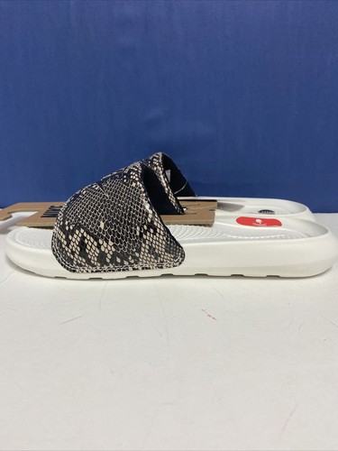 Nike Victori One Slide Print Desert Sand nero bianco da donna taglia: US 6